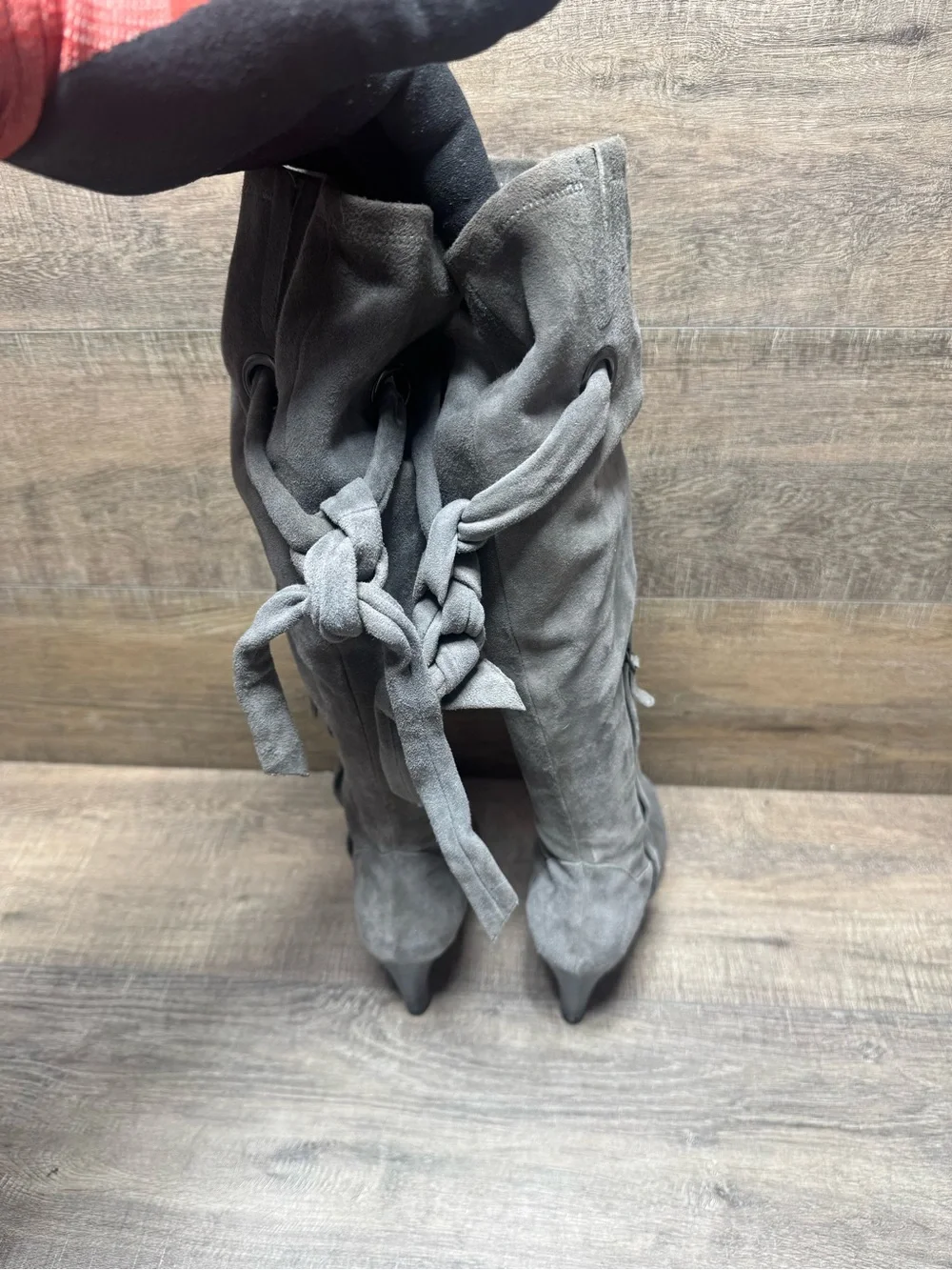 Cole Haan Women’s Over-the-Knee Suede Boots in Gray